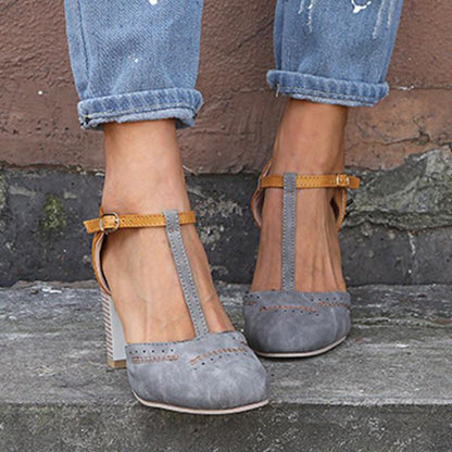 Amayrani® | Sandali con tacco largo da donna
