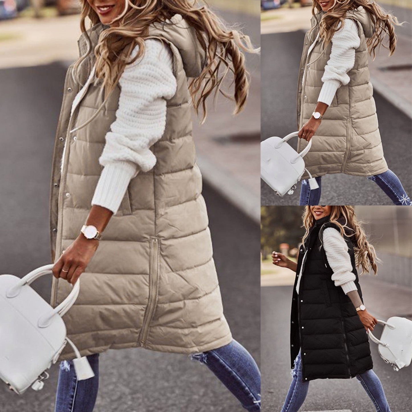 Yasmina® | Gilet Lungo Nylon Premium