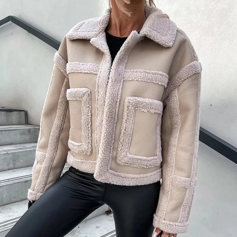 Aida® | Giubbotto biker in shearling