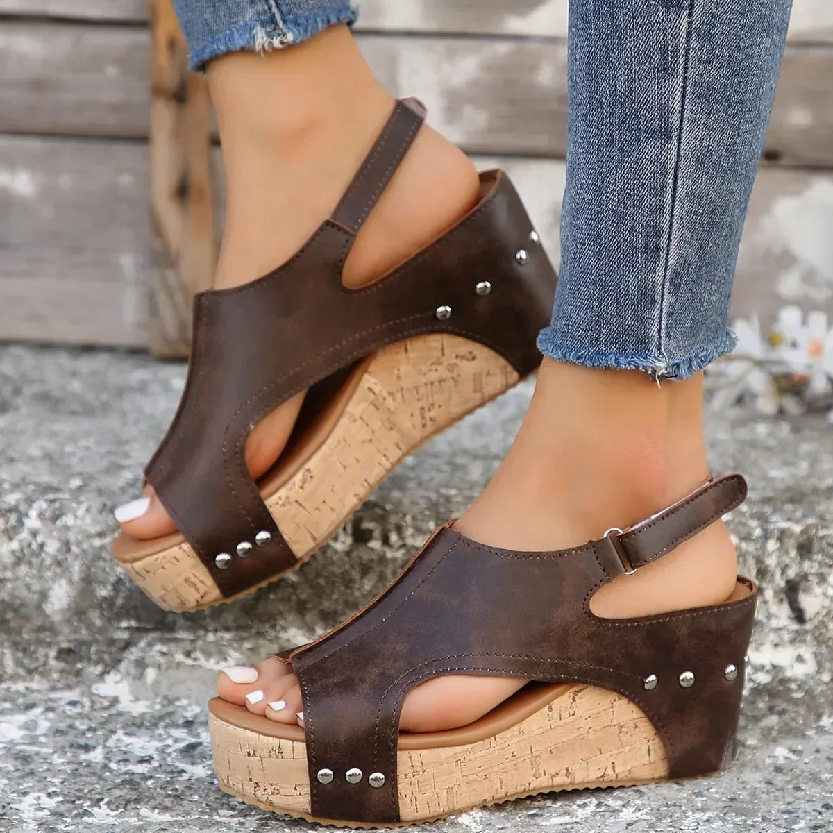 Manuela® | Sandali ortopedici in pelle da donna