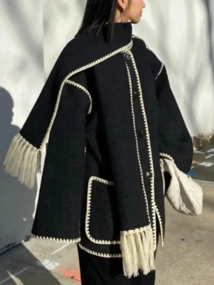 Yris® | Cappotto caldo con sciarpa