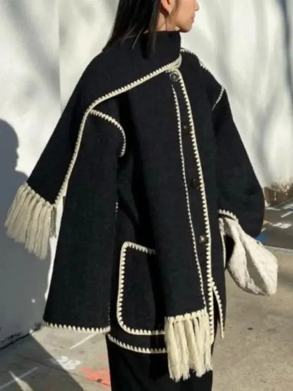 Yris® | Cappotto caldo con sciarpa