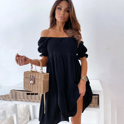 Zafferano® | Elegante abito estivo con spalle scoperte