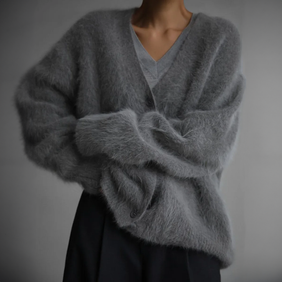 Adina® | Lussuoso cardigan in cashmere con bottoni