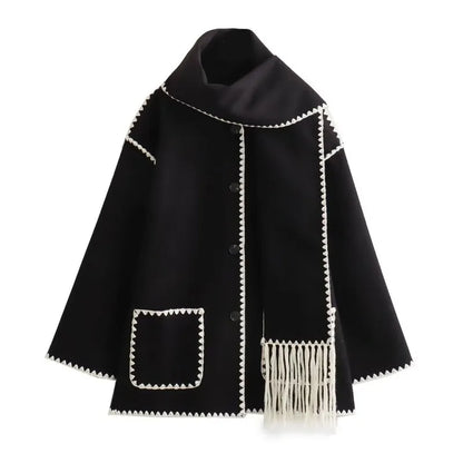 Yris® | Cappotto caldo con sciarpa