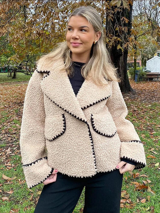 Yoselin® | Giacca teddy oversize dalla vestibilità rilassata da donna in inverno