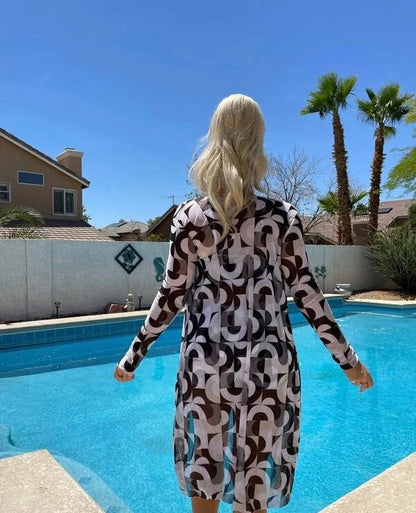 Olivia® | Top bikini 3 in 1 + pantaloni + kimono