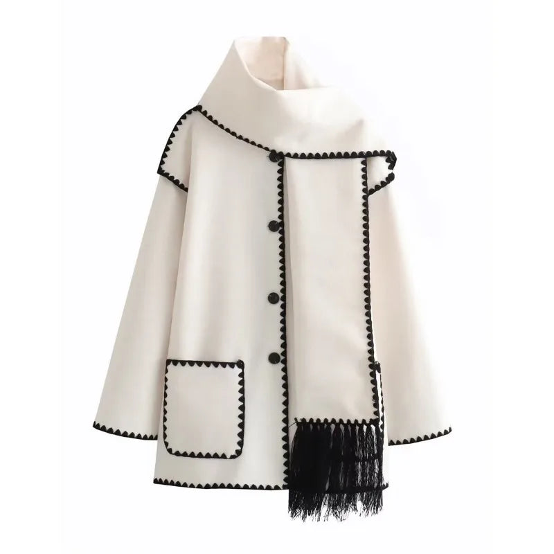 Yris® | Cappotto caldo con sciarpa