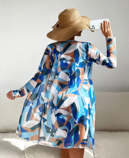 Olivia® | Top bikini 3 in 1 + pantaloni + kimono