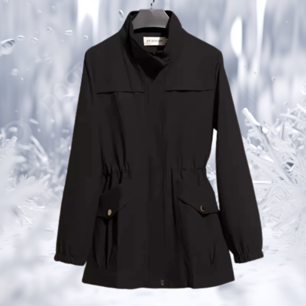 Zara® | Elegante cappotto invernale da donna con collo alto e vita stretta