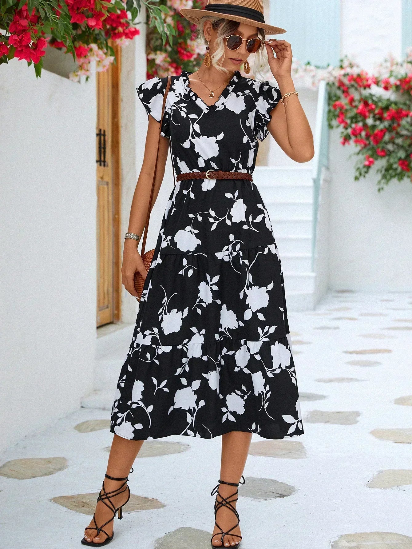 Yoselin® | Abito estivo elegante con stampa floreale
