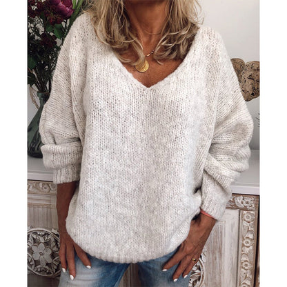 Zoraida® | Maglione ampio e casual con scollo a V