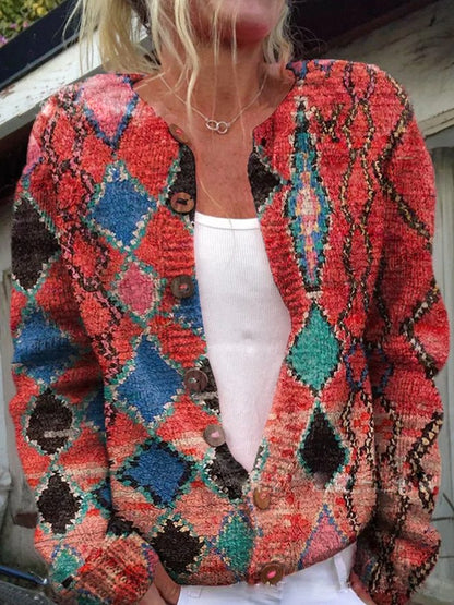 Yris® | Cardigan con motivo floreale