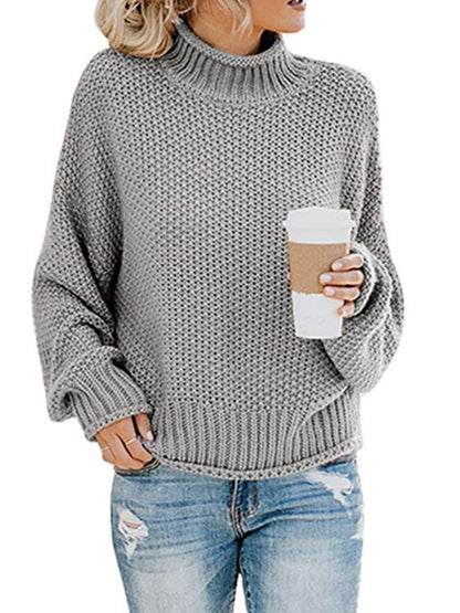 Agnes® | Pullover con collo alto e spalle scese