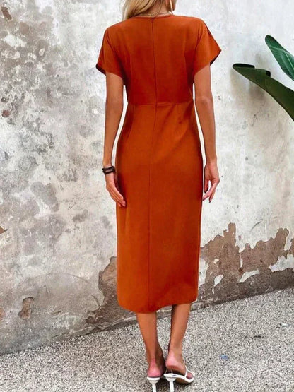 Abigail® | Abito midi chic con scollo a V