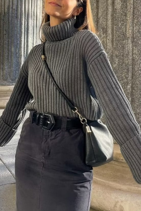 Yvonne® | Maglia dolcevita a costine