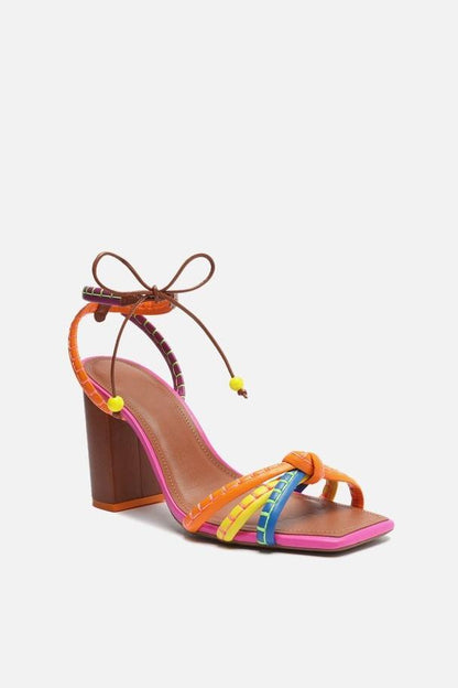 Magaly® | Sandali con tacco e cinturino annodato