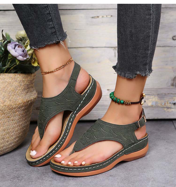 Irene® | Romanza Eleganti sandali con zeppa per il look estivo da spiaggia