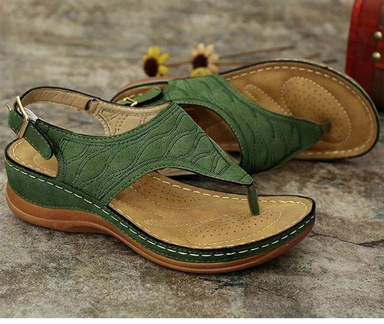 Irene® | Romanza Eleganti sandali con zeppa per il look estivo da spiaggia