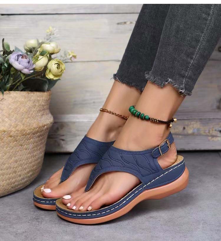 Irene® | Romanza Eleganti sandali con zeppa per il look estivo da spiaggia