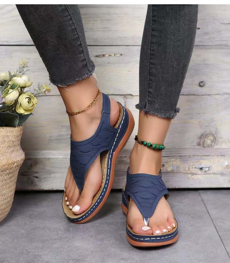 Irene® | Romanza Eleganti sandali con zeppa per il look estivo da spiaggia