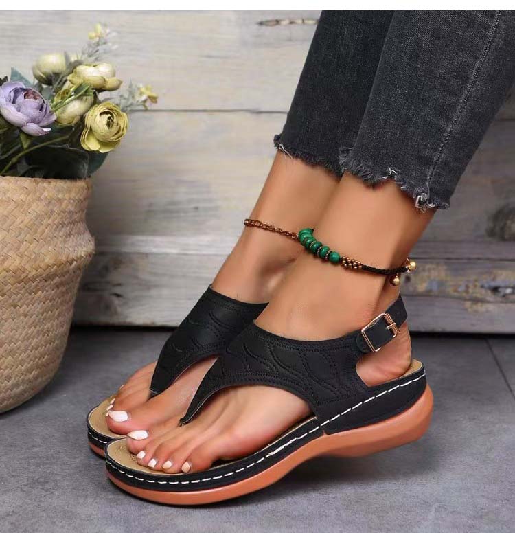 Irene® | Romanza Eleganti sandali con zeppa per il look estivo da spiaggia