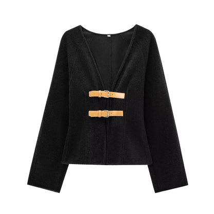 Xochitl® | Cappotto vintage in lana con fibbia