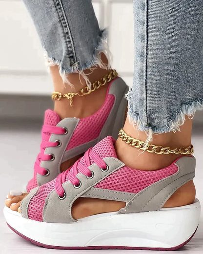 Mila® | Sandali muffin stringati