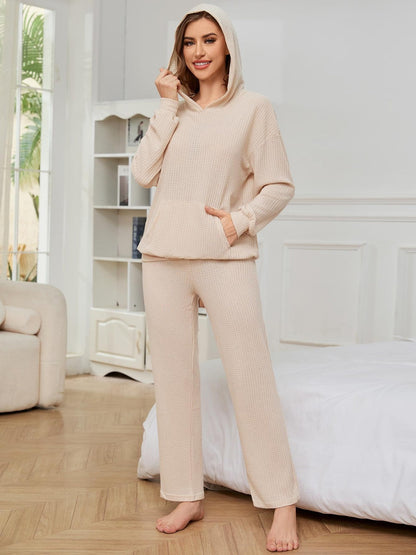 Zahira® | Completo con felpa a maniche lunghe e pantaloni con spalle scese