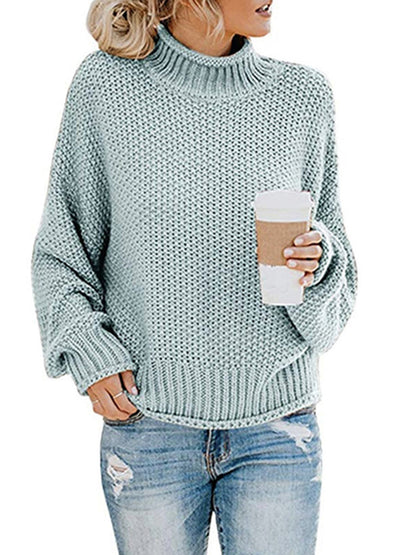 Agnes® | Pullover con collo alto e spalle scese