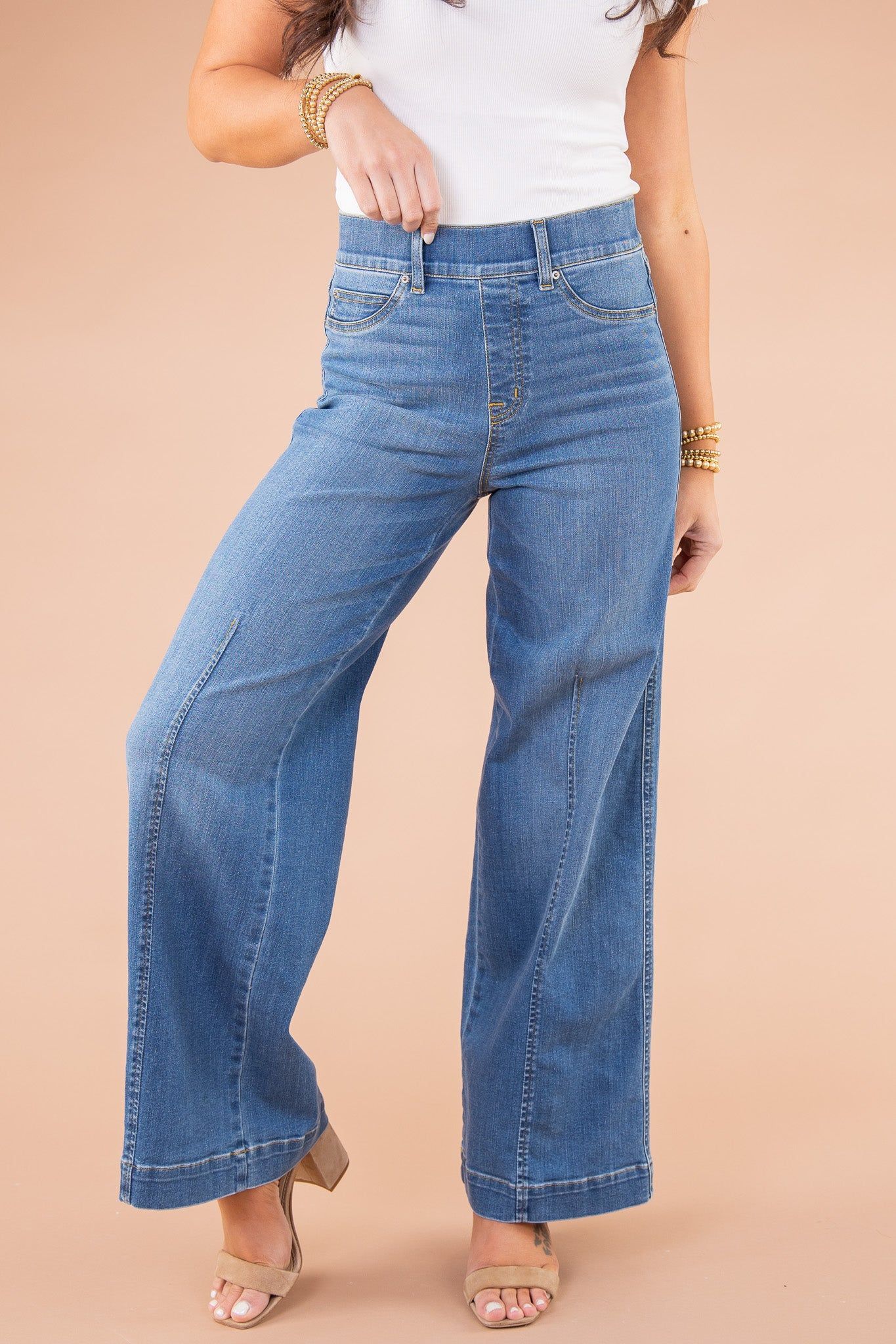 Zulema® | Jeans svasati a vita alta