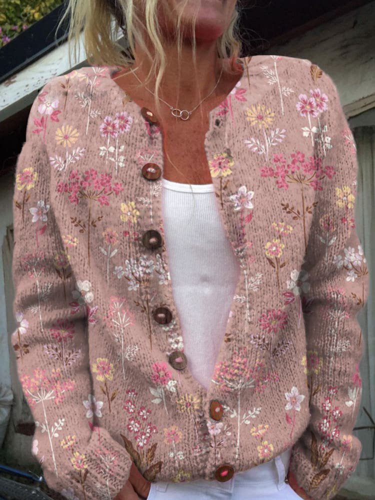 Yris® | Cardigan con motivo floreale