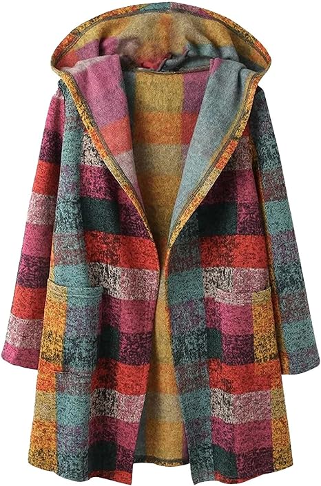 Yanet® | Cardigan con cappuccio multicolore da donna