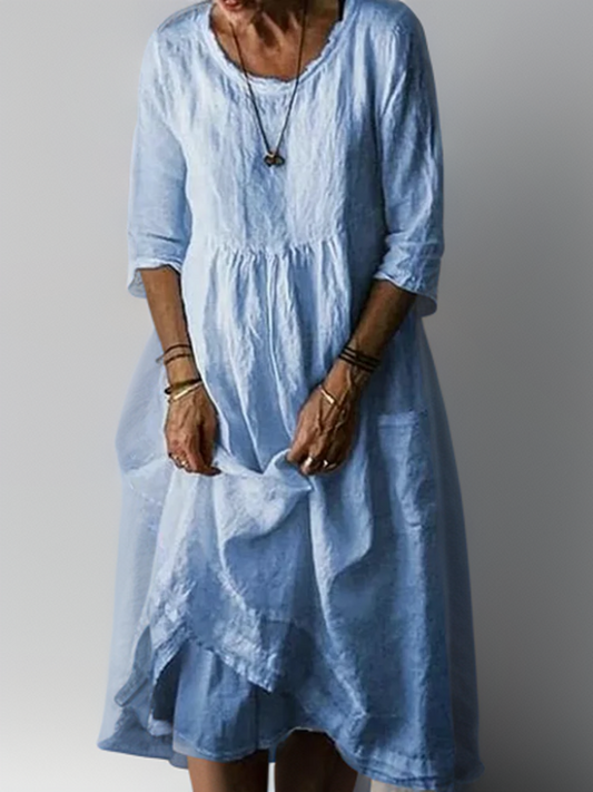Yoselin® | Abito maxi con girocollo ampio