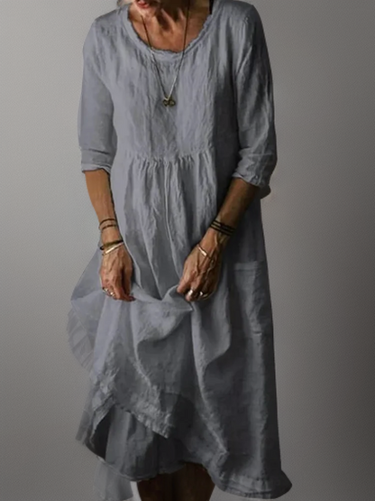 Yoselin® | Abito maxi con girocollo ampio
