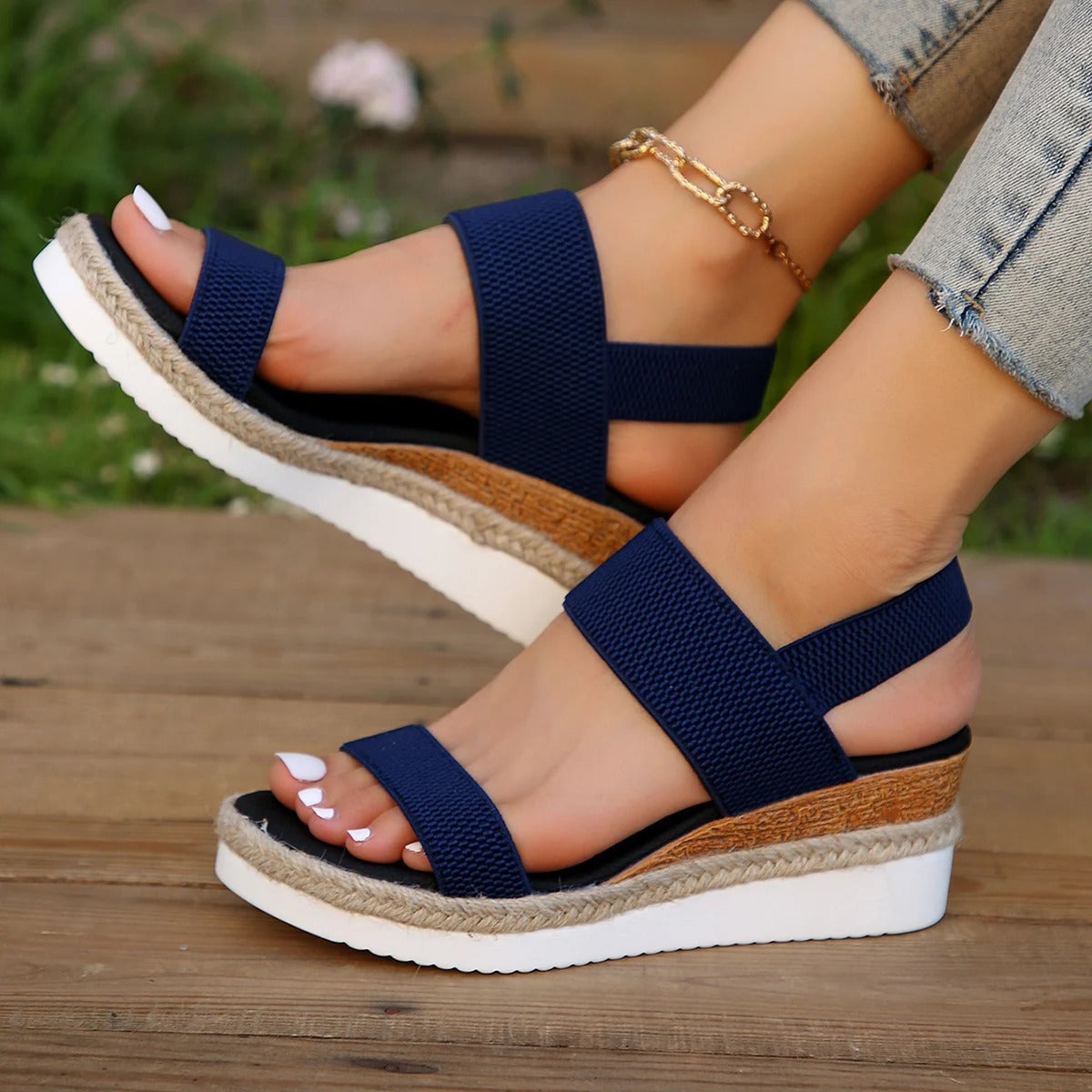 Polly® | Sandali con plateau eleganti e casual