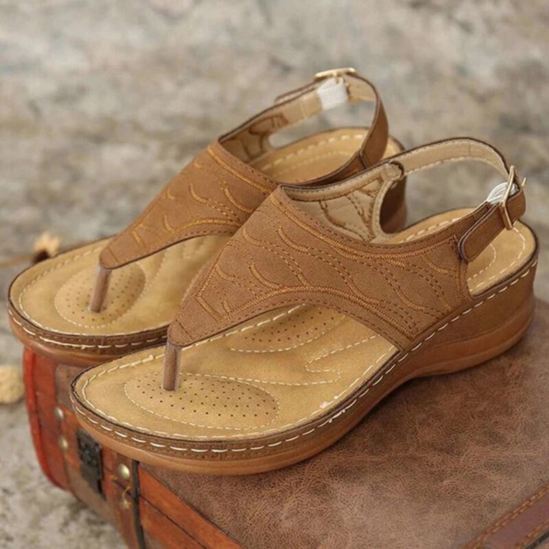 Irene® | Romanza Eleganti sandali con zeppa per il look estivo da spiaggia