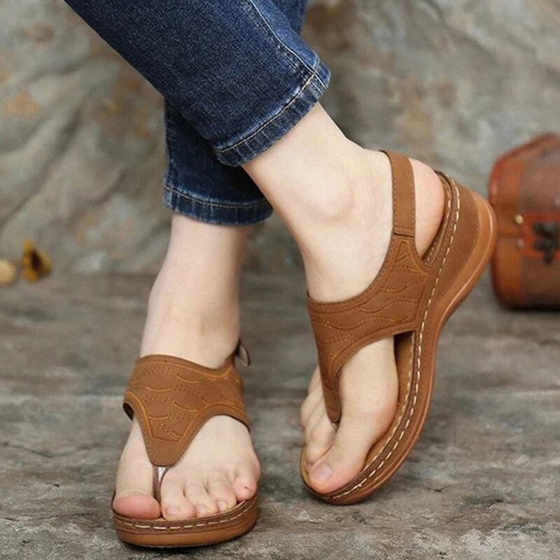 Irene® | Romanza Eleganti sandali con zeppa per il look estivo da spiaggia
