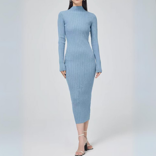 Zulema® | Elegante abito midi in maglia a coste