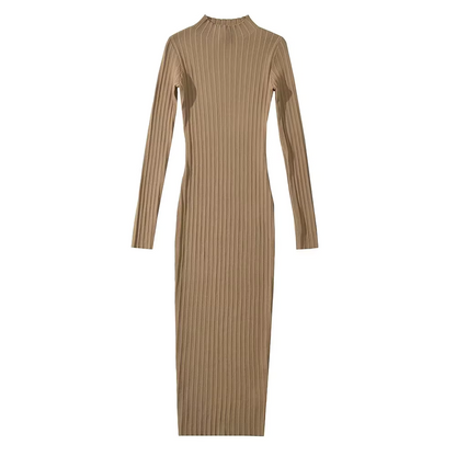 Zulema® | Elegante abito midi in maglia a coste