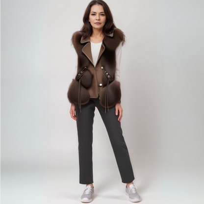 Adelina® | Gilet di pelliccia artica