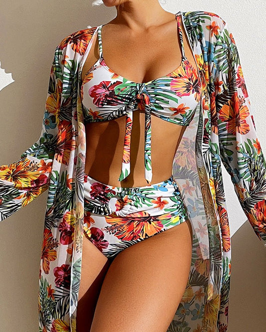Diana® | Set bikini floreale a tre pezzi