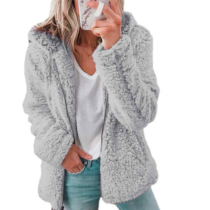 Zoe® | Caldo cappotto in peluche da donna in pile teddy, ampio e confortevole