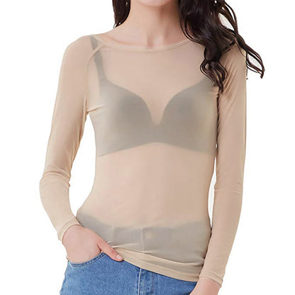 Yseult® | Top da donna in rete a maniche lunghe